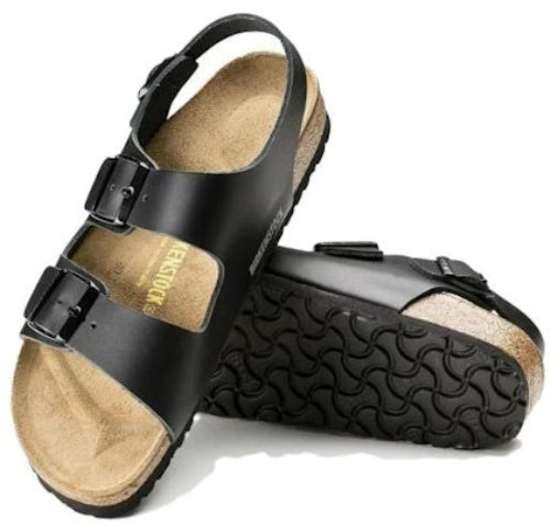 Birkenstock 0034191 Black Leather Buckle Sandals