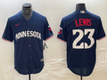 Men's Minnesota Twins Royce Lewis Navy Alternate Replica Player Jersey