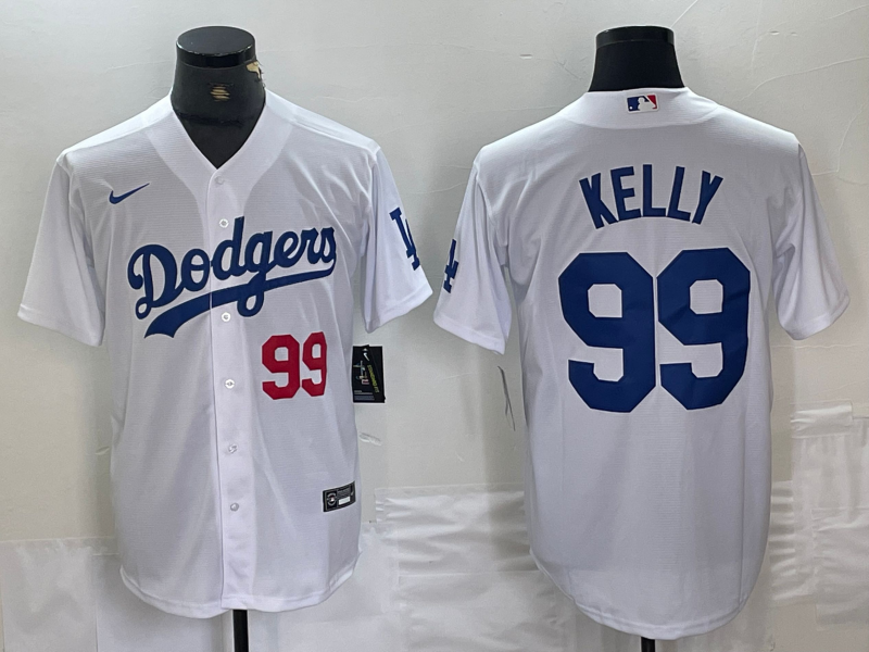 Men's Los Angeles Dodgers Joe Kelly White Home Replica Player Jersey