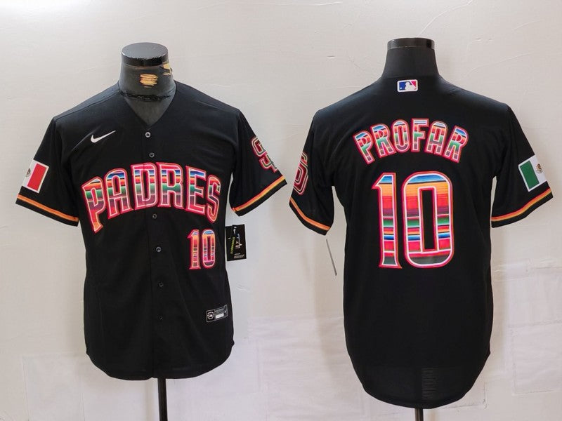Men's San Diego Padres Jurickson Profar Black Replica Player Jersey