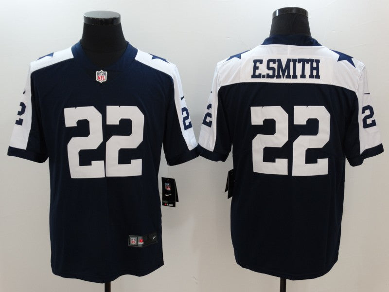 Men's Dallas Cowboys Emmitt Smith Navy Alternate Fashion Game Jersey