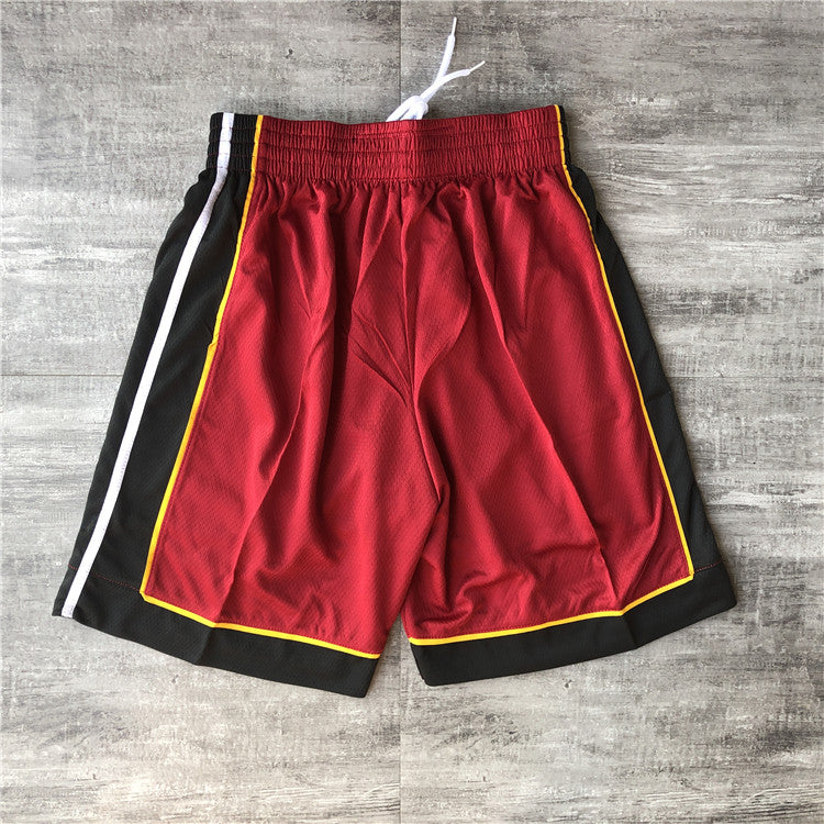 Men's Miami Heat Icon Edition Swingman Performance Shorts RED