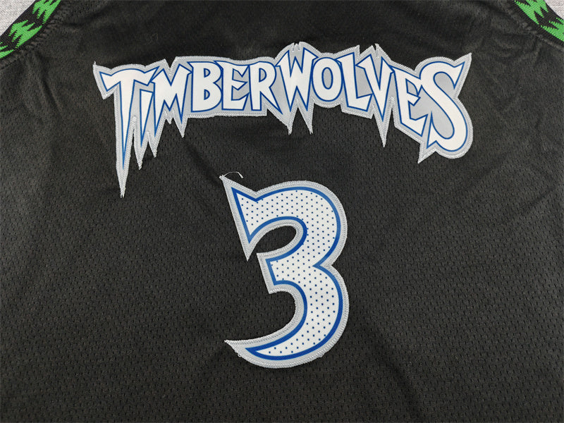 Men's Minnesota Timberwolves Stephon Marbury Black 1997/98 Hardwood Classics Swingman Jersey