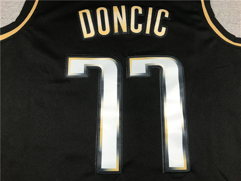 Men's Dallas Mavericks Luka Doncic Swingman Player Jersey Black