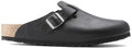 Birkenstock Boston Grip Natural Leather Vintage Wood 1023458 Black Sandals