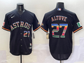 Men's Houston Astros Jose Altuve Black Player Jersey