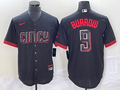 Men's Cincinnati Reds Joe Burrow Black 2023 City Connect Replica Player Jersey