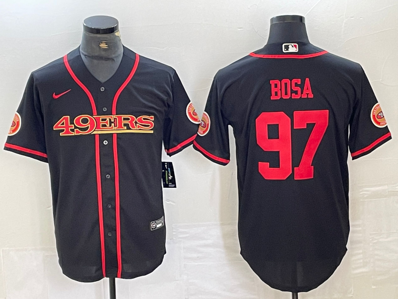 Men's San Francisco 49ers Nick Bosa Black Joint Edition Player Jersey