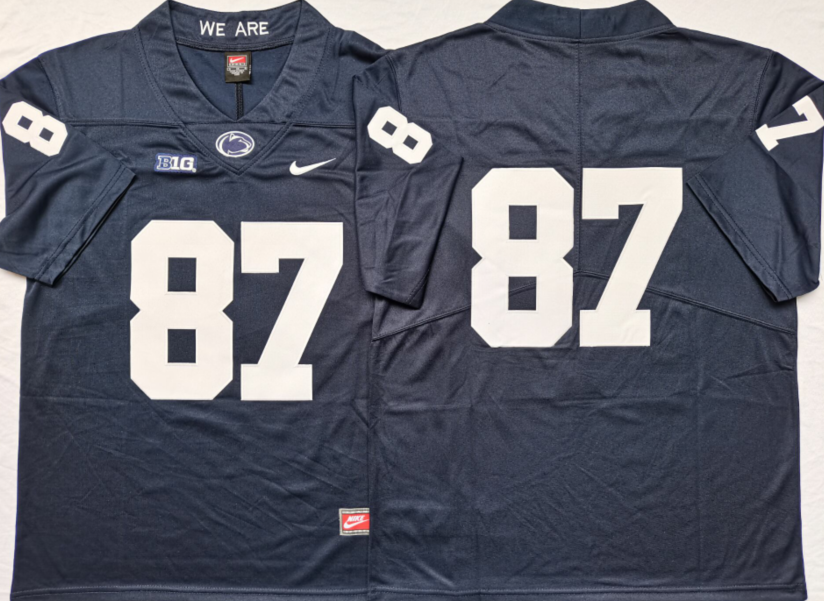 Men's Penn State Nittany Lions NCAA Navy Team Football Jersey
