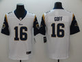 Men's Los Angeles Rams Jared Goff White Game Jersey
