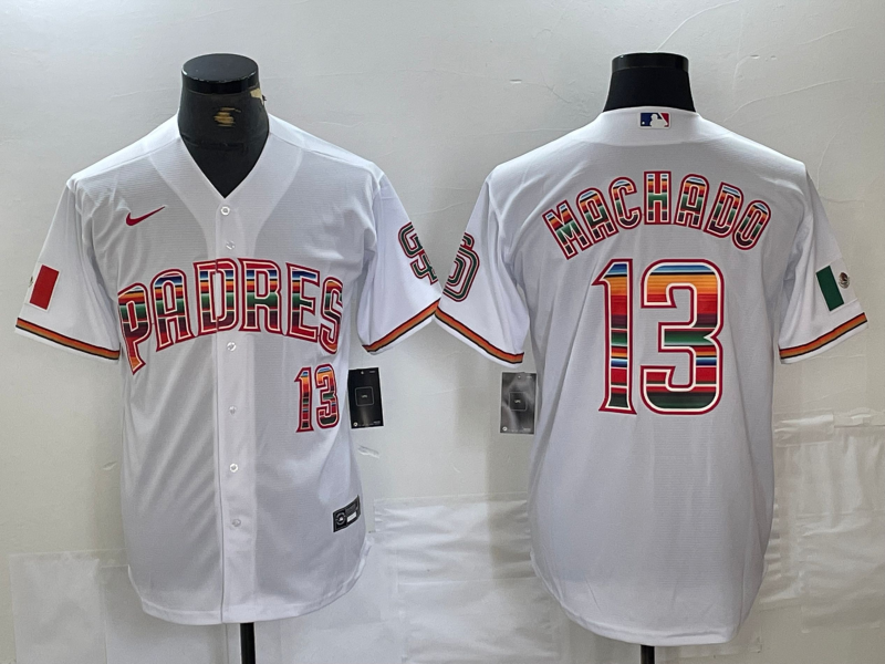 Men's San Diego Padres Manny Machado White Limited Player Jersey