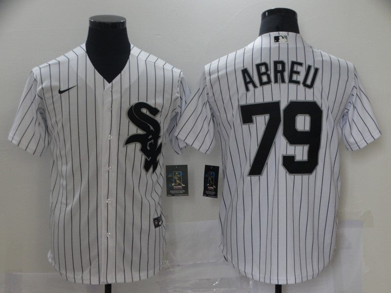 Men's Chicago White Sox Jose Abreu White Replica Baseball Jersey