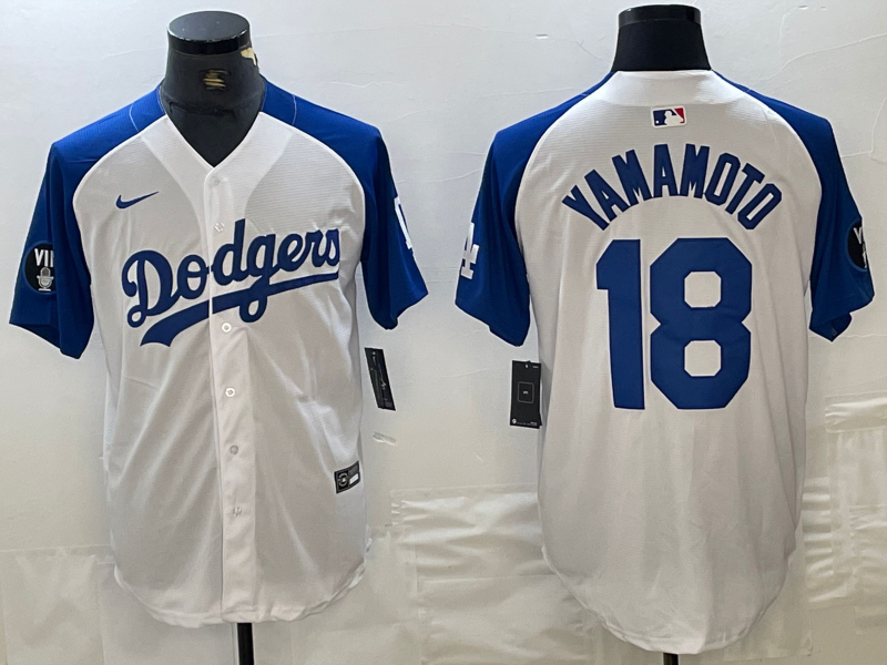 Men's Los Angeles Dodgers Yoshinobu Yamamoto White Authentic Player Jersey