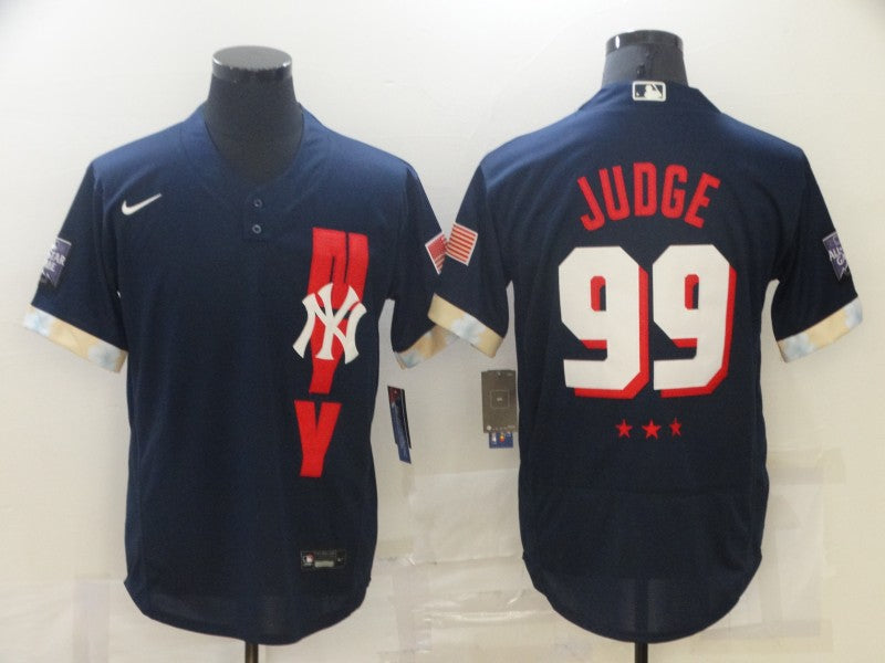 Men's New York Yankees Aaron Judge Navy All Star Game Jersey