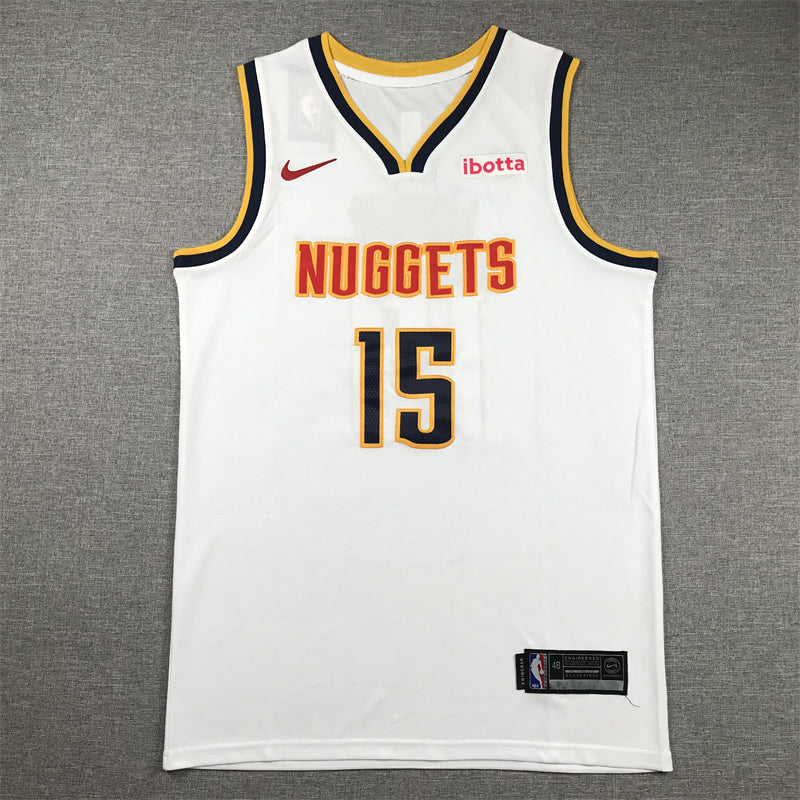 Men's Denver Nuggets Nikola Jokic NBA White 2020/21 Swingman Jersey