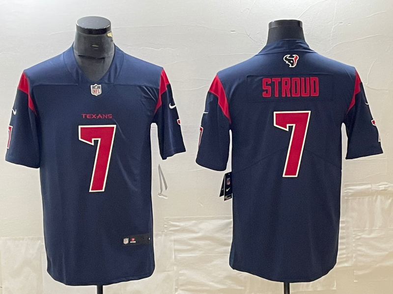Men's Houston Texans C.J. Stroud Navy Alternate Game Jersey