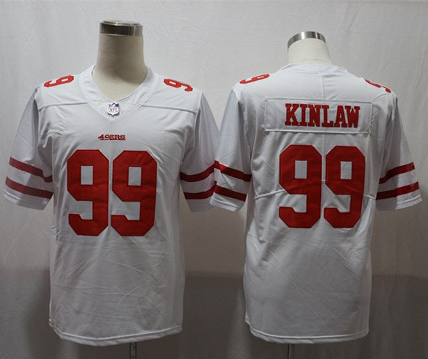 Men's San Francisco 49ers Javon Kinlaw White Game Jersey
