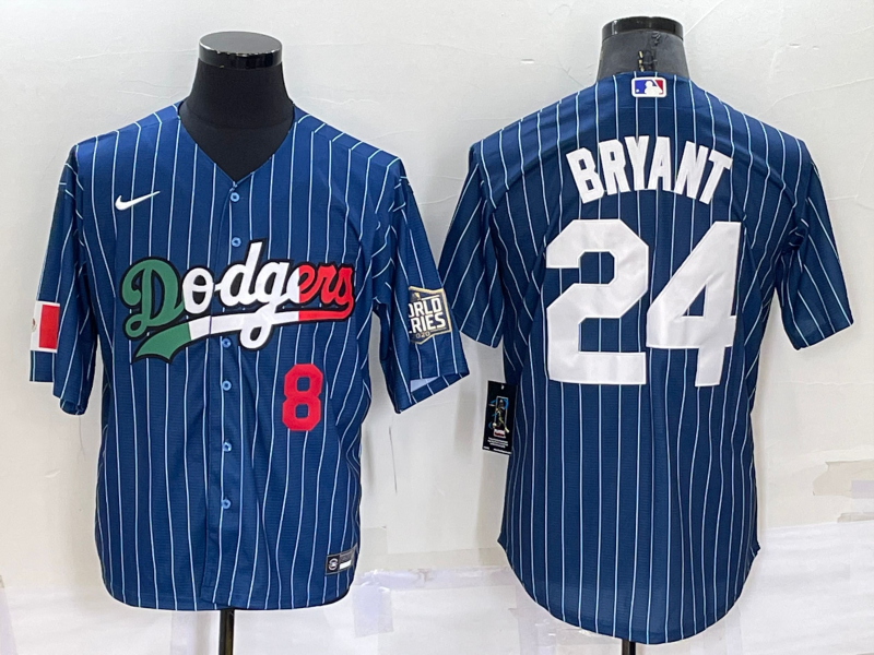 Men's Los Angeles Dodgers Kris Bryant -24 Blue Game Player Jersey