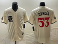 Men's Texas Rangers Adolis Garcia Cream 2023 City Connect Replica Baseball Jersey