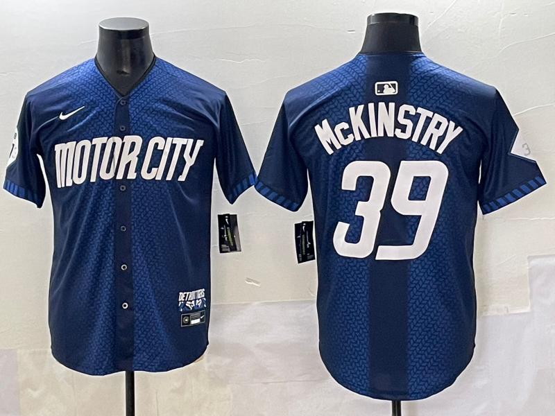 Men's Detroit Tigers Zach McKinstry Navy 2024 City Connect Limited Jersey
