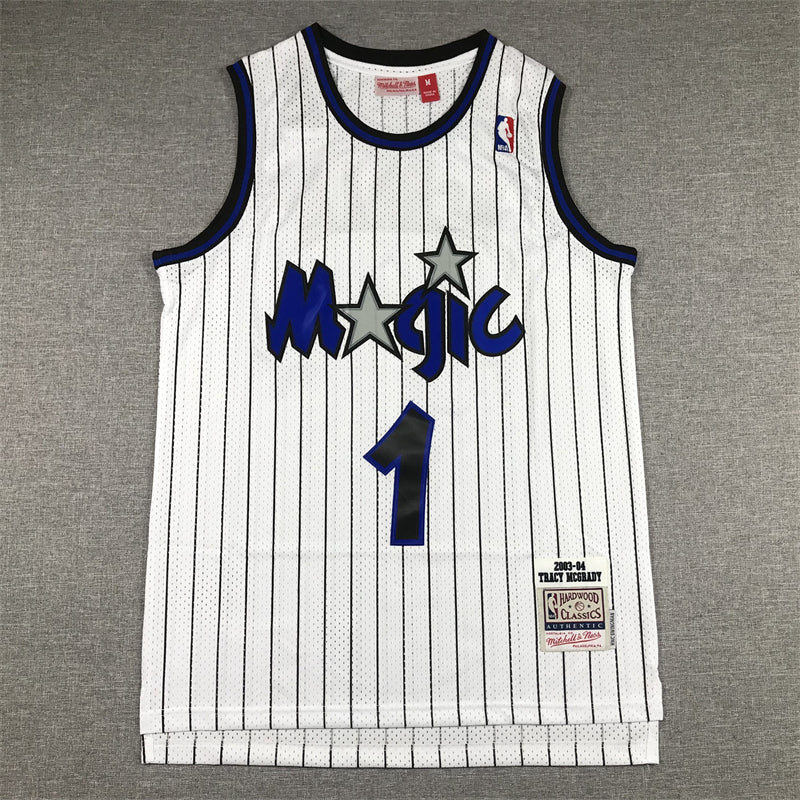 Men's Orlando Magic Tracy McGrady 2003-04 White Hardwood Classics Swingman Jersey