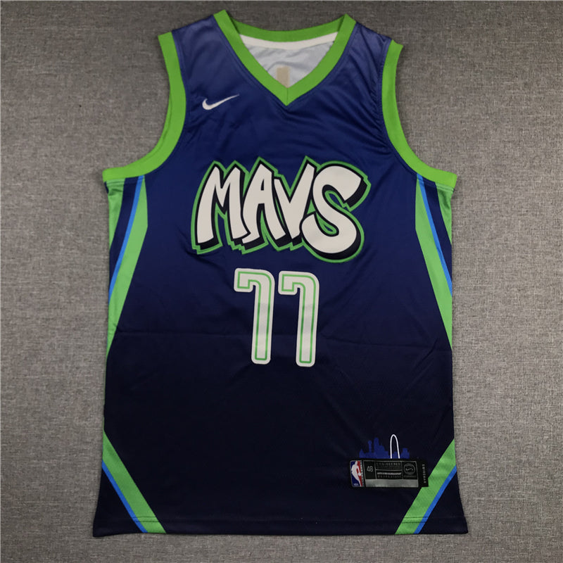 Men's Dallas Mavericks Luka Doncic Blue Replica Jersey