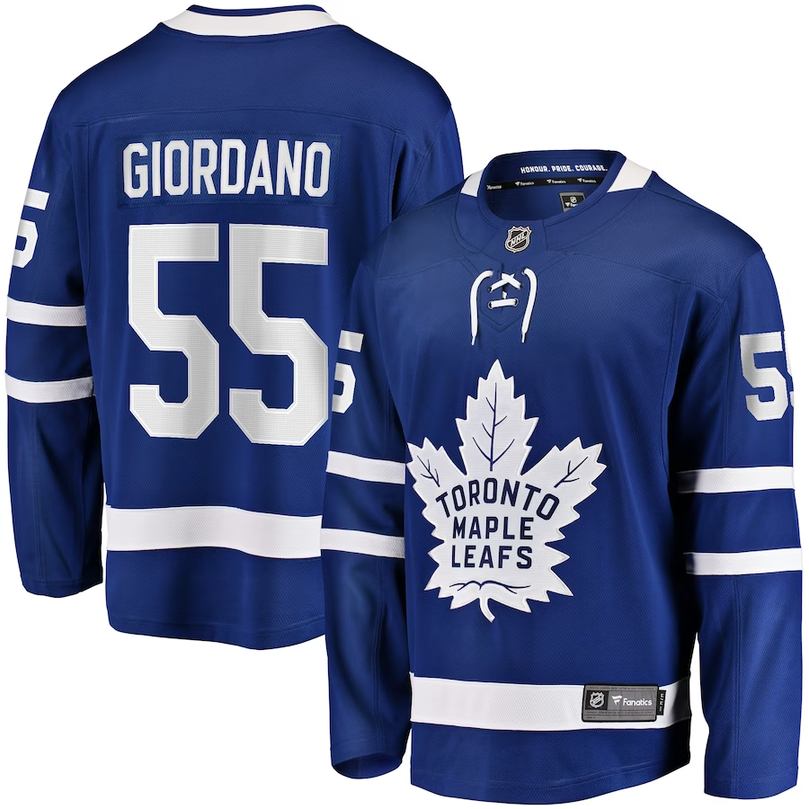 Men's Toronto Maple Leafs Mark Giordano Blue Player Game Jersey