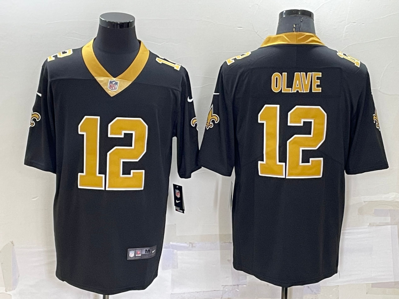 Men's New Orleans Saints Chris Olave Black Game Jersey