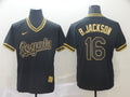 Men's Kansas City Royals Bo Jackson Black Replica Baseball Jersey