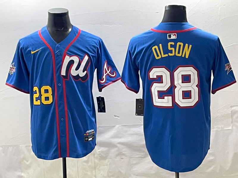 Men's National League Matt Olson Blue 2025 All-Star Edition Limited Player Jersey