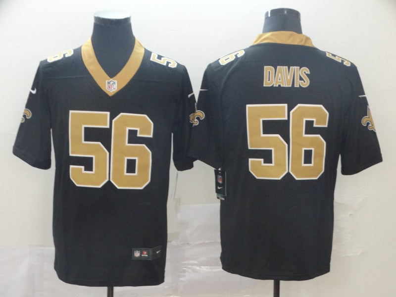 Men's New Orleans Saints Demario Davis Black Game Jersey