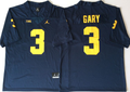 Men's Michigan Wolverines Rashan Gary Navy Alumni Player Game Jersey