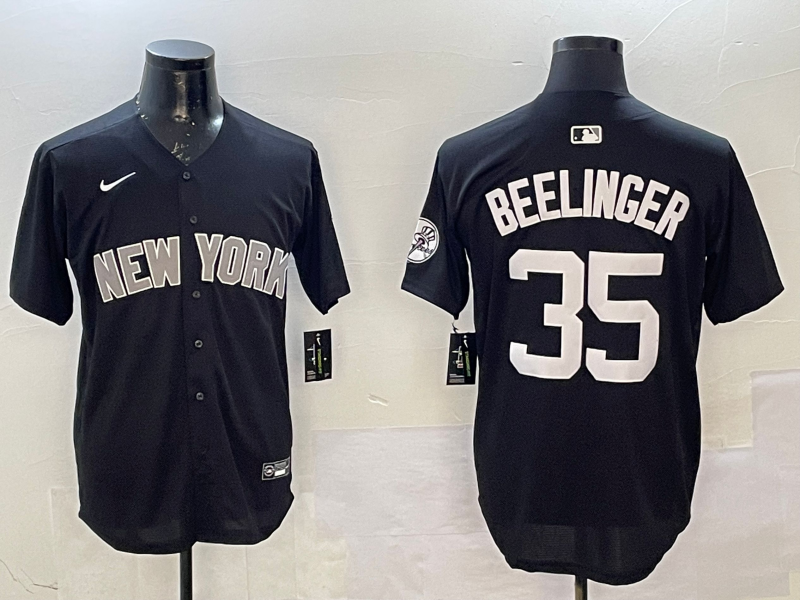 Men's New York Yankees Cody Bellinger Black Replica Player Jersey