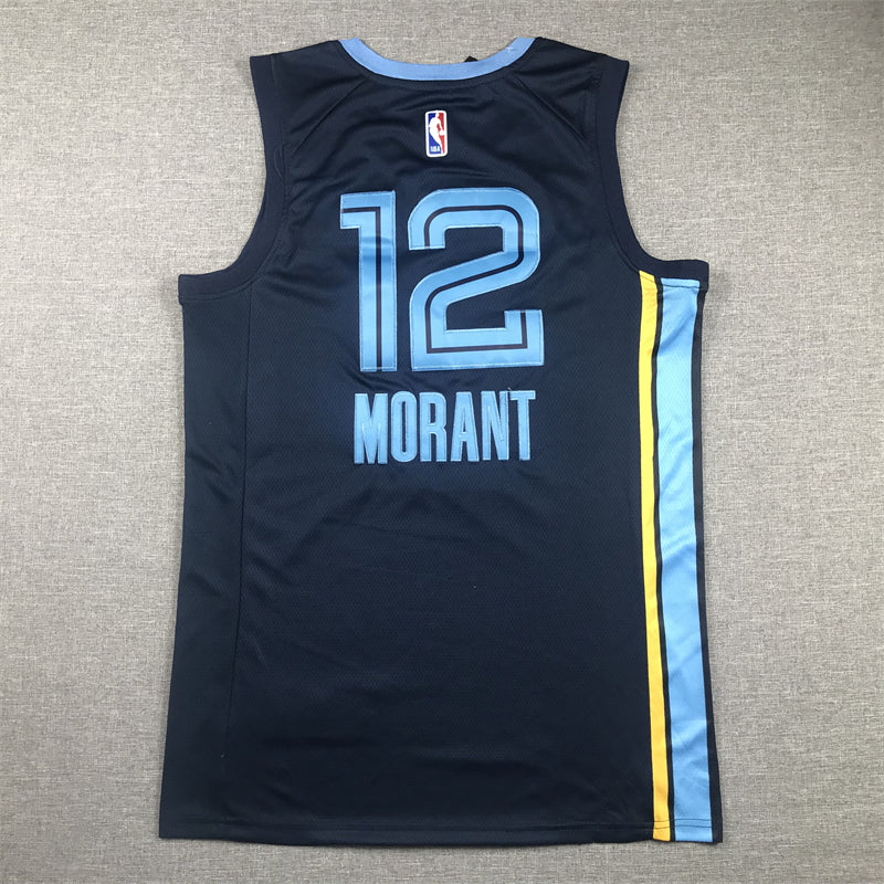 Men's Memphis Grizzlies Ja Morant Navy Fast Break Replica Jersey