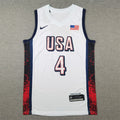 Men's 2024 USA Dream Team Stephen Curry White Authentic Player Jersey