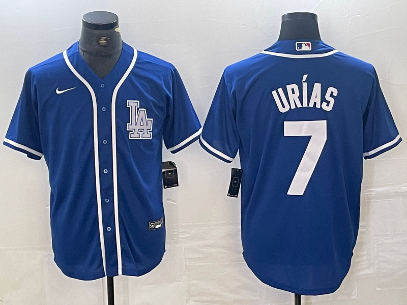 Men's Los Angeles Dodgers Julio Urias Blue Limited Player Jersey