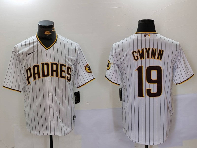 Men's San Diego Padres Tony Gwynn White Stitched Jersey