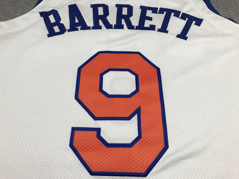 Men's New York Knicks RJ Barrett White 2019 NBA Draft First Round Pick Jersey