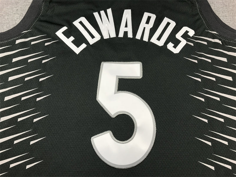 Men's Minnesota Timberwolves Anthony Edwards Gray Swingman Player Jersey