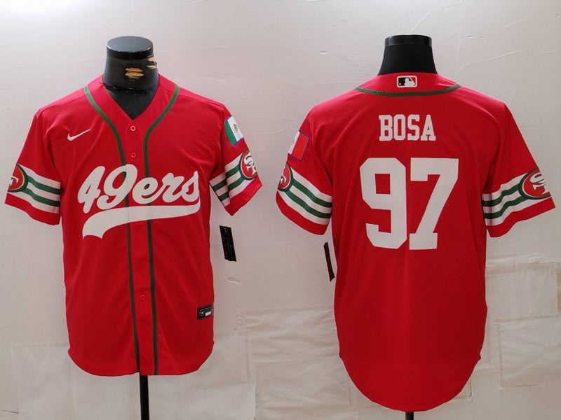 Men's San Francisco 49ers Nick Bosa Scarlet Player Game Jersey