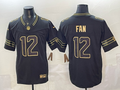 Men's Seattle Seahawks 12s Black Game Player Jersey