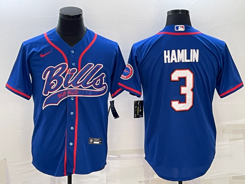 Men's Buffalo Bills Damar Hamlin Royal Game Jersey Joint Edition