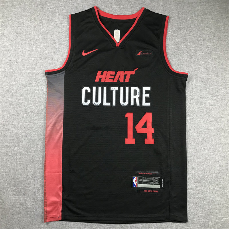 Men's Miami Heat Tyler Herro Black 2023/24 Swingman Jersey - City Edition