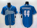 Men's Detroit Lions Malcolm Rodriguez Blue Game Jersey