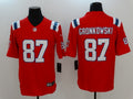 Men's New England Patriots Rob Gronkowski Red Game Jersey