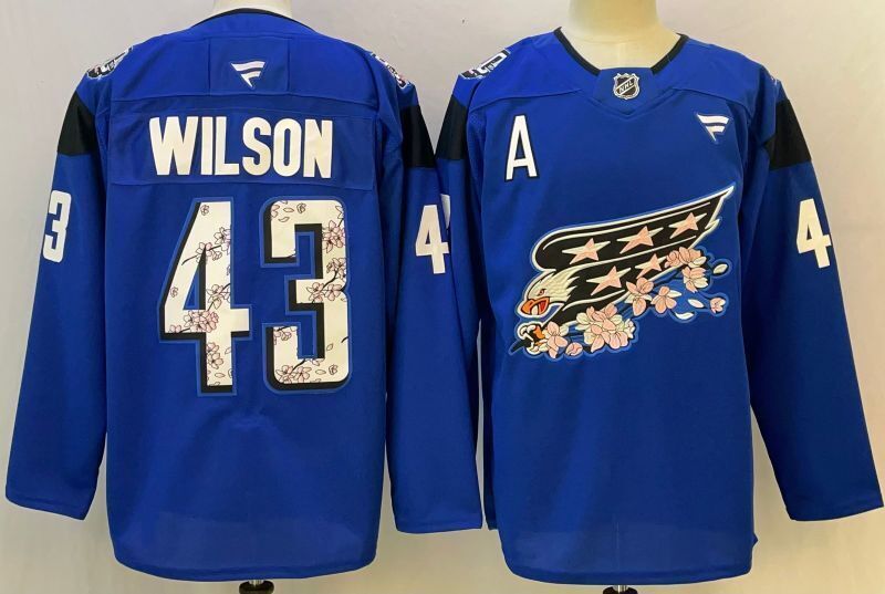 Men's Washington Capitals Tom Wilson Fanatics Blue Player Jersey