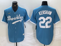 Men's Los Angeles Dodgers Clayton Kershaw Light Blue Alternate Cooperstown Collection Player Jersey
