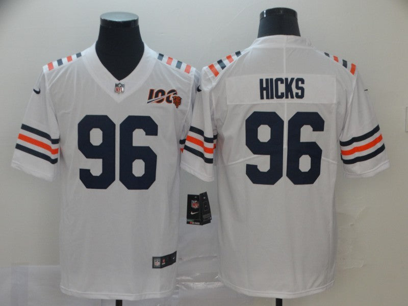 Men's Chicago Bears Akiem Hicks White Game Jersey