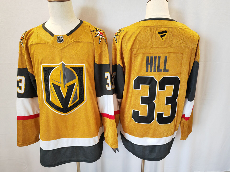 Men's Vegas Golden Knights Adin Hill Gold Home Breakaway Jersey