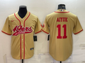 Men's San Francisco 49ers Brandon Aiyuk Gold Game Jersey Joint Edition
